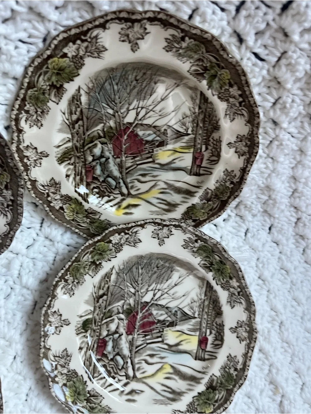 Johnson Brothers Friendly Village Sugar Maples Bread/ Dessert Plates (6x) 6